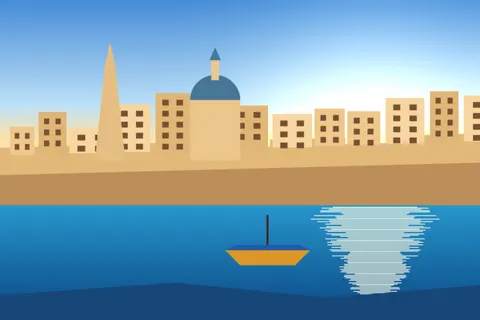 Malta Mediterranean waterfront